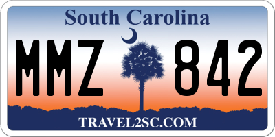 SC license plate MMZ842