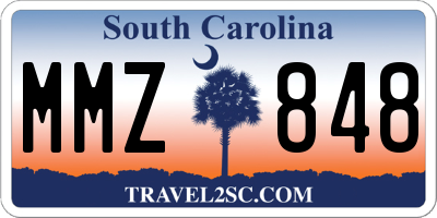 SC license plate MMZ848