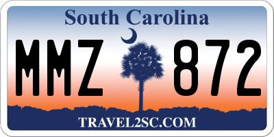 SC license plate MMZ872