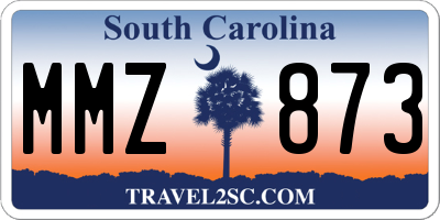 SC license plate MMZ873