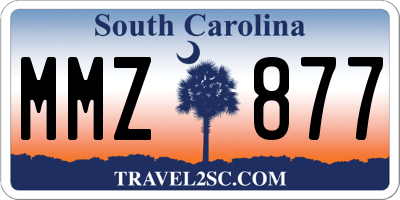 SC license plate MMZ877