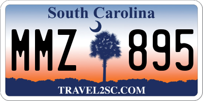 SC license plate MMZ895