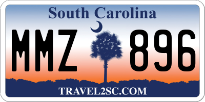 SC license plate MMZ896
