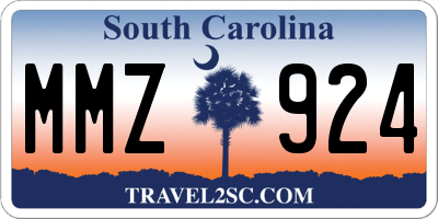 SC license plate MMZ924