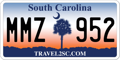 SC license plate MMZ952