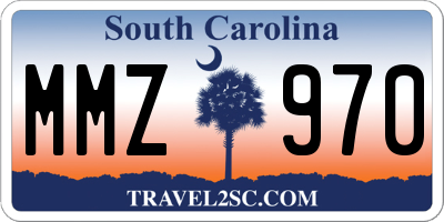 SC license plate MMZ970