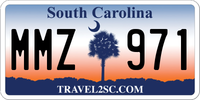 SC license plate MMZ971