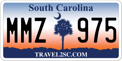 SC license plate MMZ975
