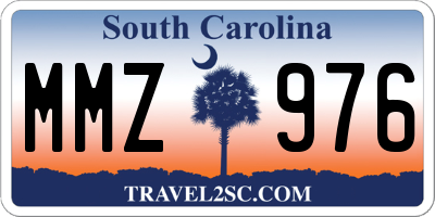 SC license plate MMZ976