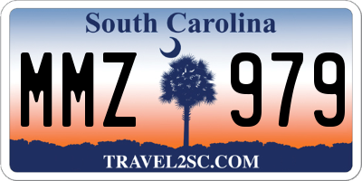 SC license plate MMZ979