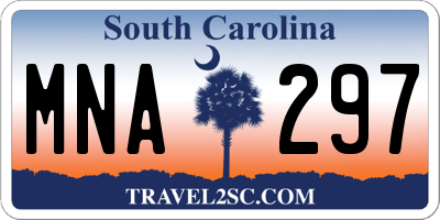 SC license plate MNA297
