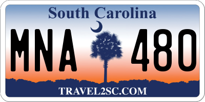 SC license plate MNA480