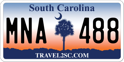 SC license plate MNA488