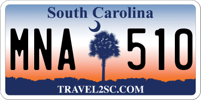 SC license plate MNA510