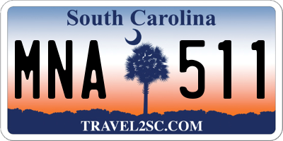 SC license plate MNA511
