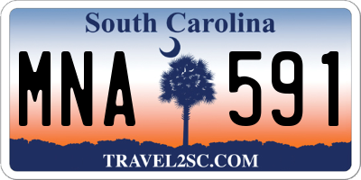 SC license plate MNA591