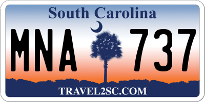 SC license plate MNA737