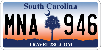 SC license plate MNA946