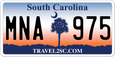 SC license plate MNA975