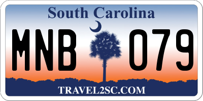 SC license plate MNB079