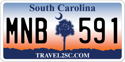 SC license plate MNB591