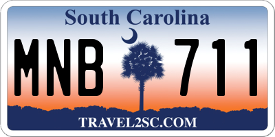 SC license plate MNB711
