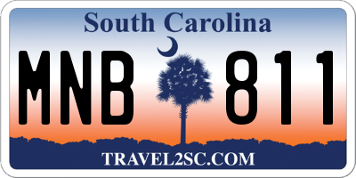 SC license plate MNB811