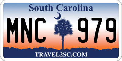 SC license plate MNC979