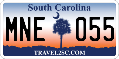 SC license plate MNE055