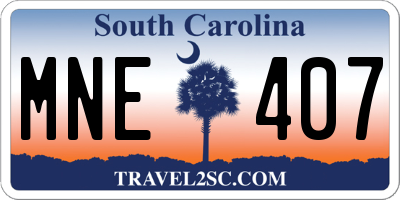 SC license plate MNE407