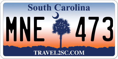 SC license plate MNE473