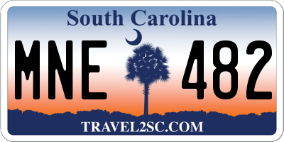 SC license plate MNE482