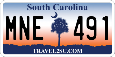 SC license plate MNE491