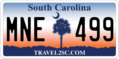SC license plate MNE499