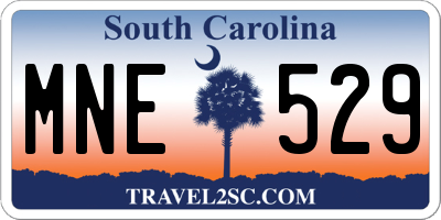 SC license plate MNE529