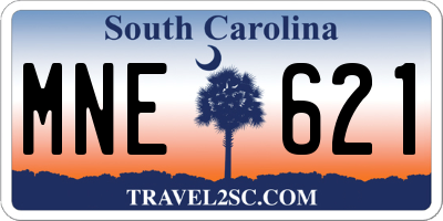 SC license plate MNE621