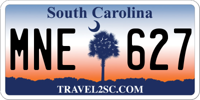 SC license plate MNE627