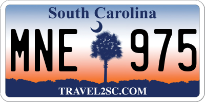 SC license plate MNE975