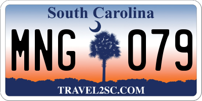 SC license plate MNG079
