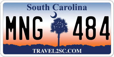 SC license plate MNG484