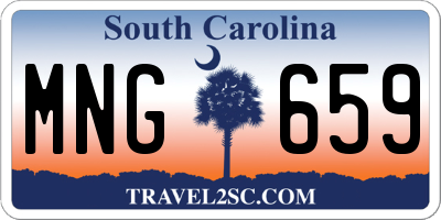 SC license plate MNG659