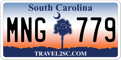SC license plate MNG779