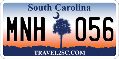 SC license plate MNH056