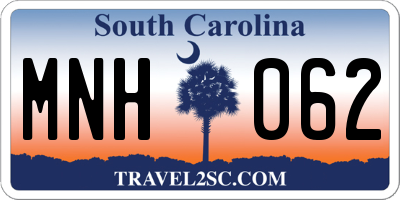 SC license plate MNH062