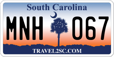SC license plate MNH067