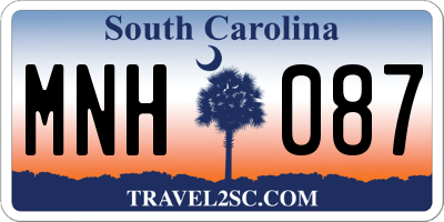 SC license plate MNH087