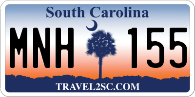SC license plate MNH155