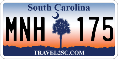 SC license plate MNH175