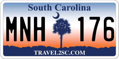 SC license plate MNH176
