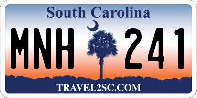 SC license plate MNH241